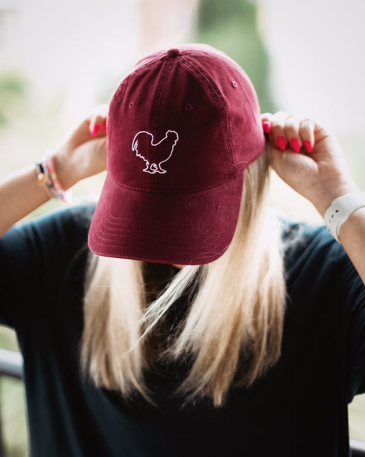 Rooster Outline Dad Hat