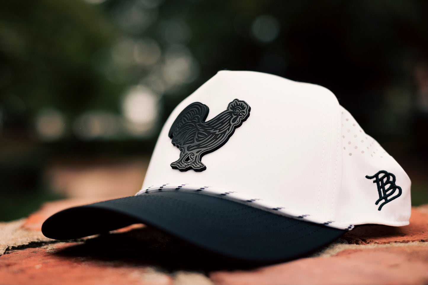 Cookies and Cream Rooster Rope Hat